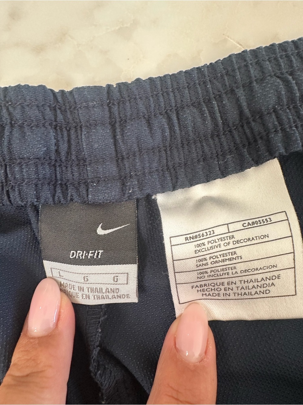 Nike Men’s Navy Dri-Fit Athletic Shorts. Size Large - Picture 3 of 11